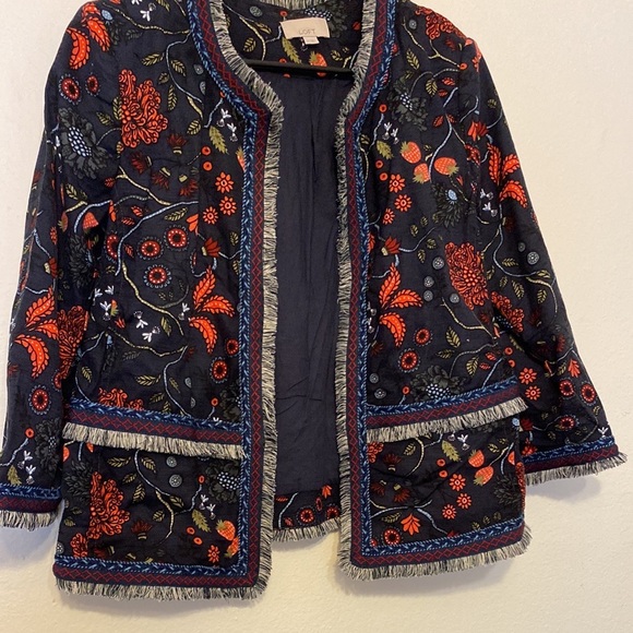 Loft Primavera Fringe Trimmed Open
Front Jacket - Picture 4 of 8